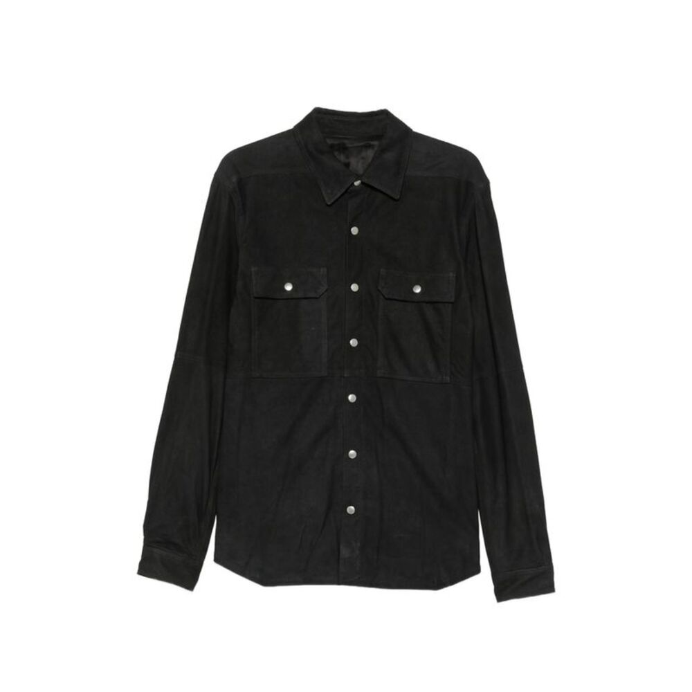 Rick Owens Black Jackets - Shirt Jackets Men